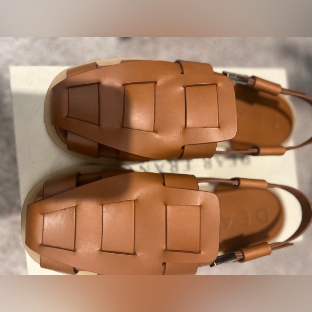 Dear Frances Brown Leather Sandals